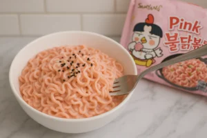 Complete Guide to Korean Ramen | Buldak Ramen, Jin and Jjajang Ramen 12 samyang-pink-ramen-koreanramen.net