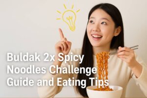 Complete Guide to Korean Ramen | Buldak Ramen, Jin and Jjajang Ramen 13 buldak-2x-spicy-noodles-challenge-guide-and-eating-tips-koreanramen.net