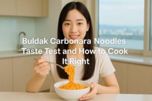 Complete Guide to Korean Ramen | Buldak Ramen, Jin and Jjajang Ramen 13 buldak-carbonara-noodles-taste-test-and-how-to-cook-it-right-koreanramen.net